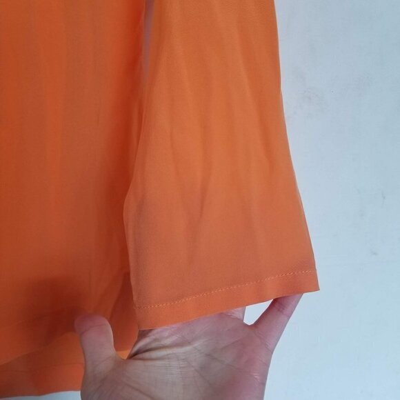 Anthropologie Maeve Silk Zipper Back Blouse Sz XS - Picture 4 of 9